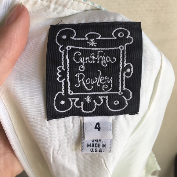 SOLD Cynthia Rowley Seersucker Striped Sundress VTG 90s - Picture 7 of 7